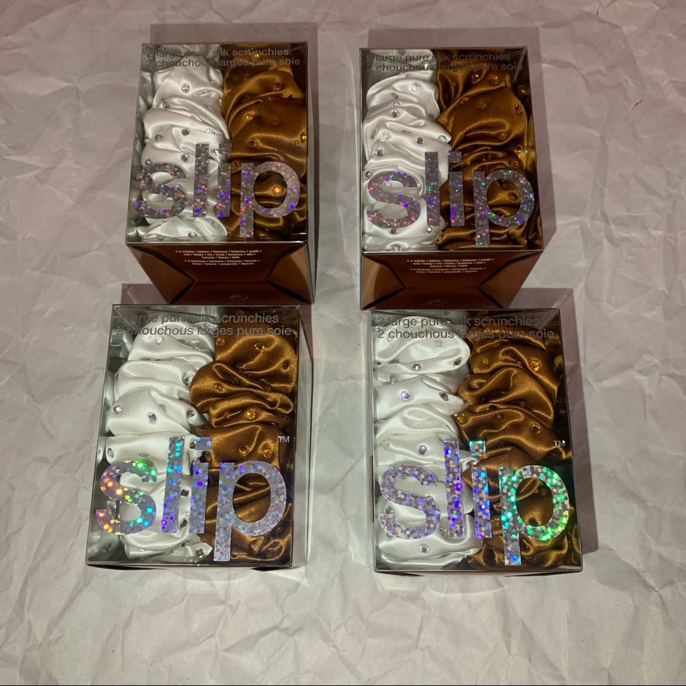 4 x Slip pure silk scrunchies